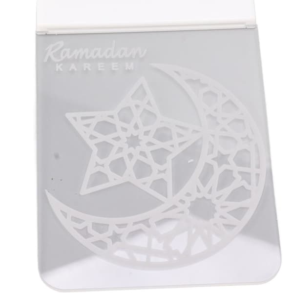 Eid Ramadan vindueslys 3D måne og stjerne Islam Mubarak KLB