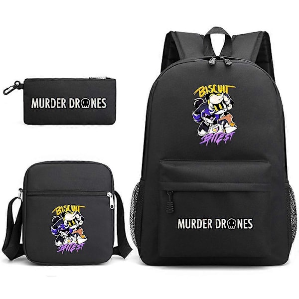 Murder Drones UZI School Bag Backpack Pencil Case Shoulder Bag Three-Piece Set _21