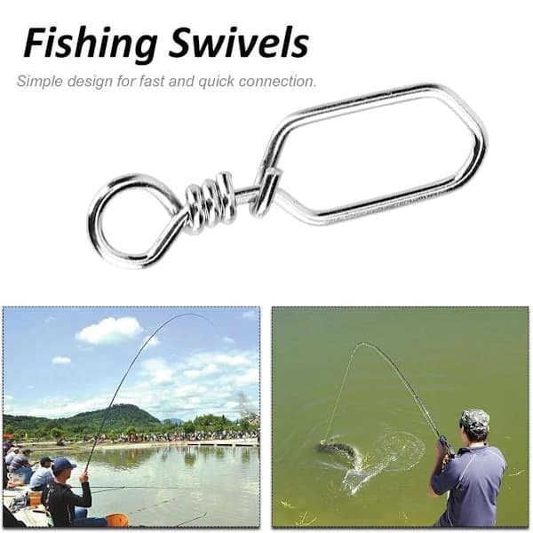 Sea Warrior: Stainless Steel Swivels with Snap, Unique Design for Easy Use, Delicate and Exquisite Appearance