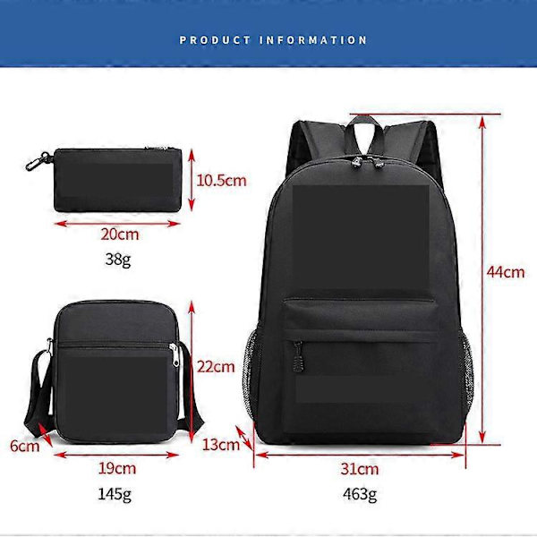 Murder Drones UZI School Bag Backpack Pencil Case Shoulder Bag Three-Piece Set _21