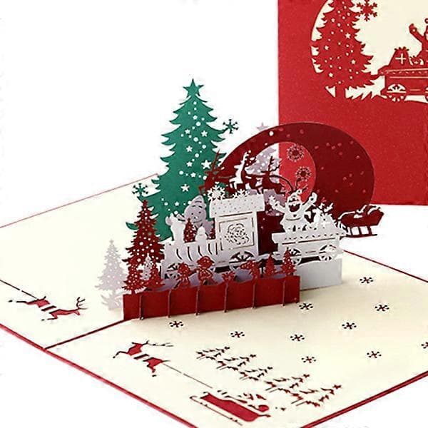 Julehilsen Pop Up-kort, Julekort, Jul til børn