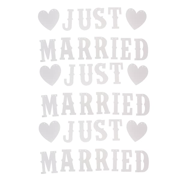 Newly Married Banners Multifunctional Easy to Use Cute Design Complete Tools Wedding Decorations Banners for Parties