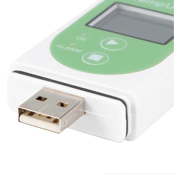 Temperaturlogger USB Temperaturdatalogger med PDF SCF-rapport til køleskab bil