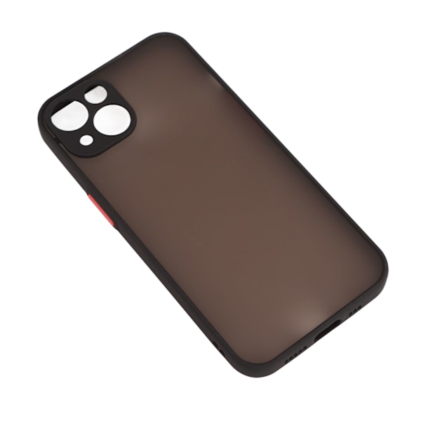 Frosted Phone Case with Precise Hole Position, Drop Protection, Transparent Protective Case for iPhone, Black, for iPhone 13
