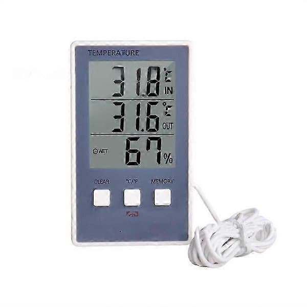 Digitalt hygrometer for utendørs bruk, elektronisk sensor, værstasjon, temperaturmåler for barnerom