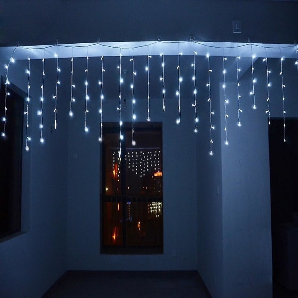 4m 13ft 96 LED-ljusslingor Dip LED Utdragbar Gardin