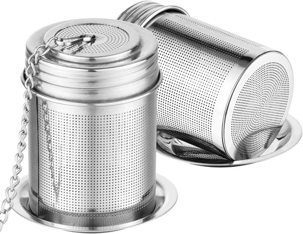 2 te-infusere, kogende te-infusere, udstyret med ultrafint net