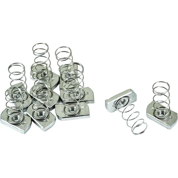 ciciment 304 Fjäderbelastade Kanalmuttrar i Rostfritt Stål - 10-pack (M8)