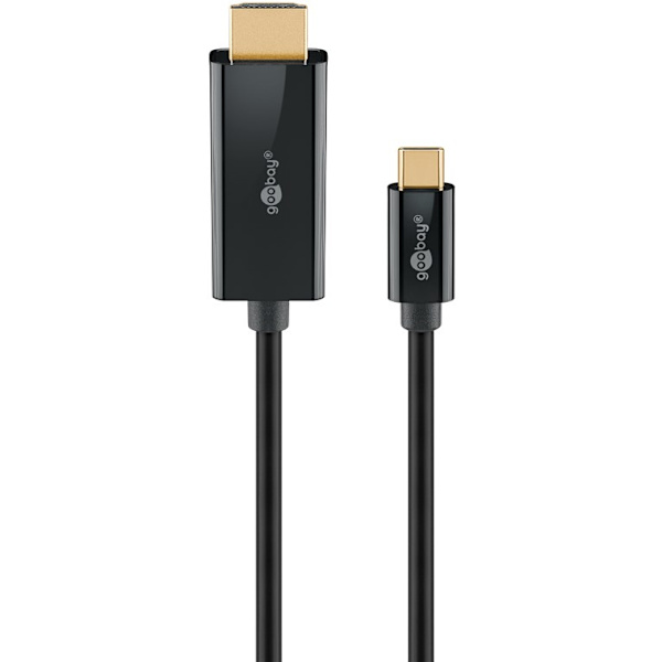 USB-C™ til HDMI™-kabel, 1 m, sort