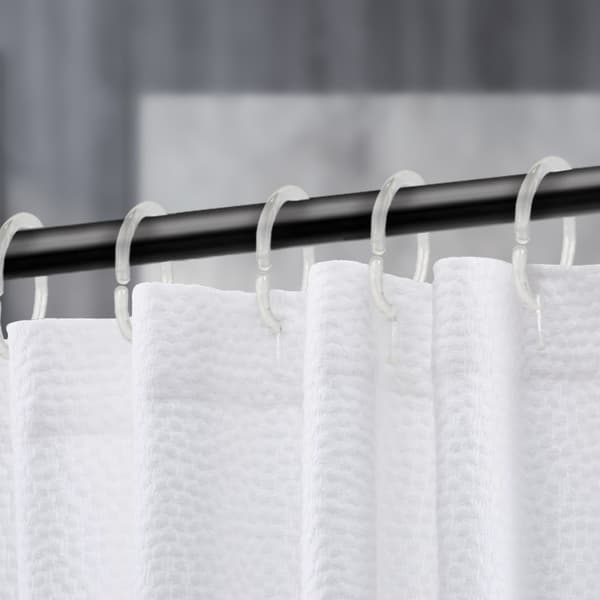 24 stk. klare gardinringe, plastik brusringe, C-formede brusringe