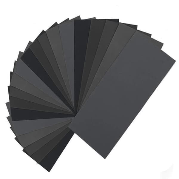 36 st slippapper, korn 120 till 3000 vått/torrt sandpapper 22,9 x 9,1 cm