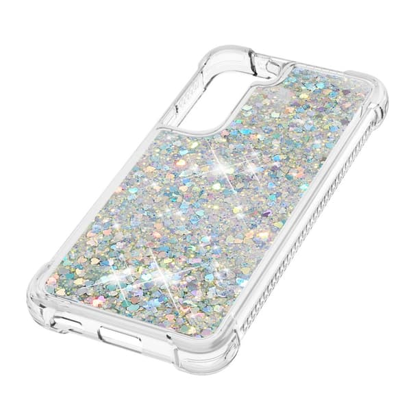 Glitter Bling TPU Cover Samsung Galaxy S22 Silver_max