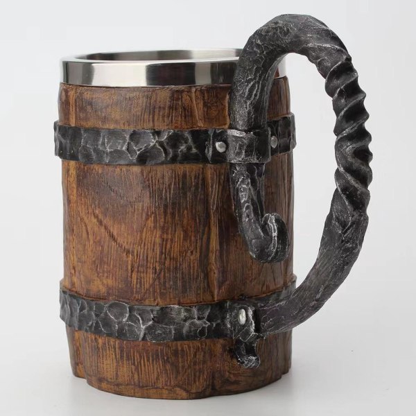 Easter Bonus Beer Cup Barrel Shaped Stainless Steel Beer Mug