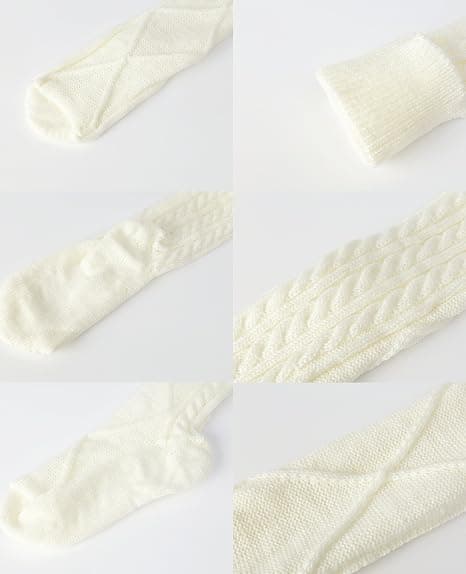 Women's Cable Knit Knee-High Winter Extra Long Thigh-High Socks