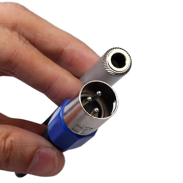 1/4 til XLR-kabel, balansert 1/4 tomme hunn til XLR hann stereolydadapter, kvart tomme / til XLR hann