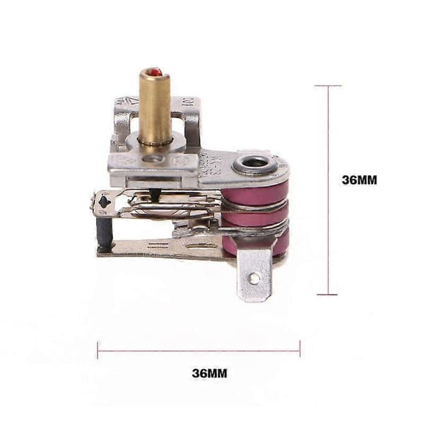 AC 250V 16A Adjustable 90 Celsius Temperature Switch Bimetallic Heat Thermostat KDT-200 High Quality