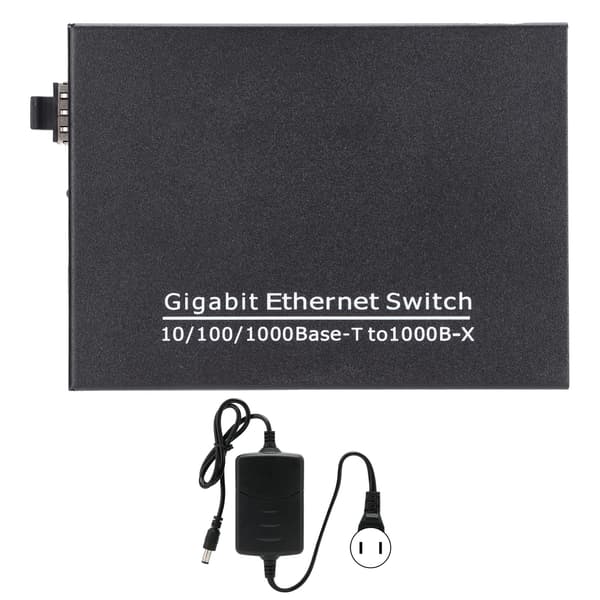 2-ports Gigabit Ethernet-switch TBC-MC3712E-SFP Plug Play Stabil Robust Computernetværksswitch 100-240V US-stik