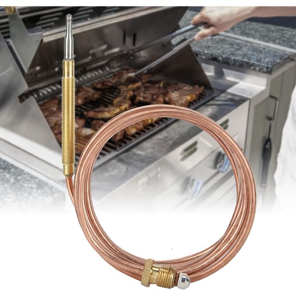 Gas Stove Thermocouple Kit Heater Protection Device Temperature Sensor Probe with Nut 1500mm