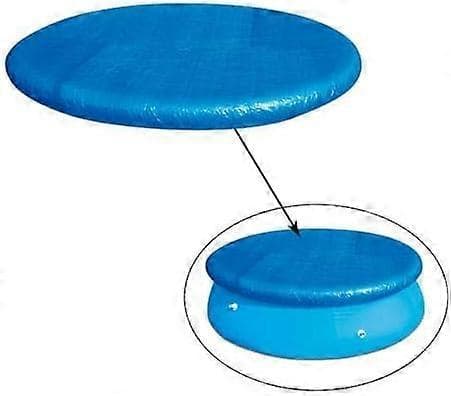 183 cm Diameter Pool Cover, Round Pool Cover with Rope Fasteners, Durable Windproof Dustproof Tarp for Round Above Ground Pools