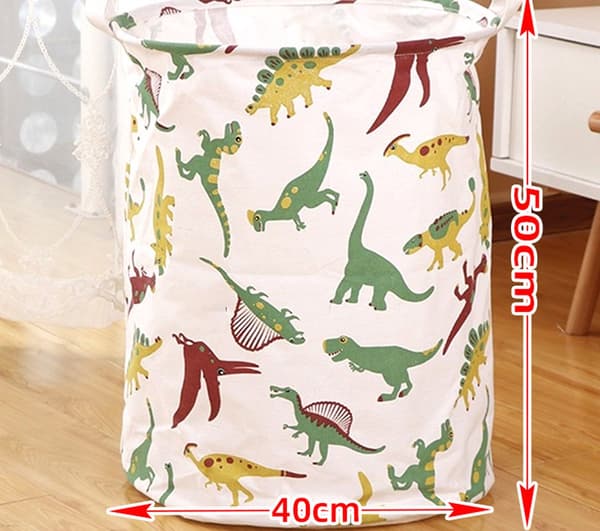 Storage basket - foldable design - laundry basket with long handles - for clothes, toys etc.