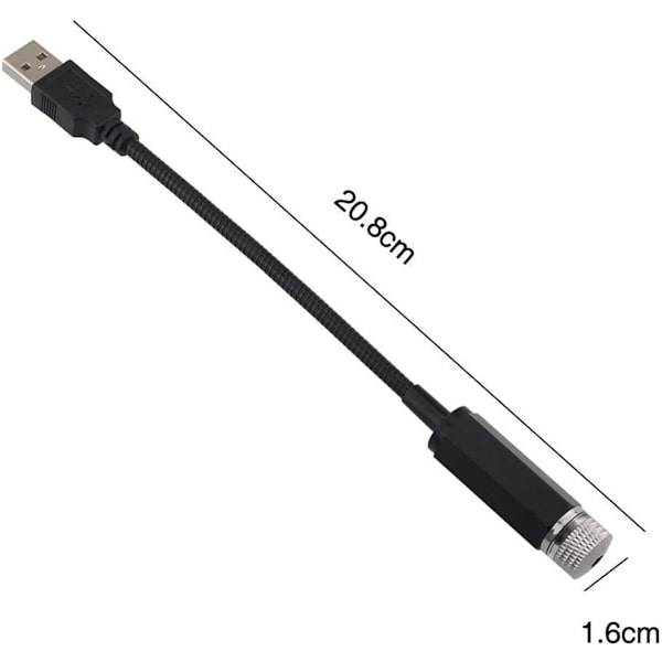 2 Pieces USB Star Light Projector, Auto Atmosphere Light LED Roo