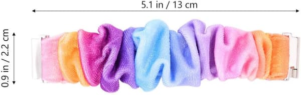 Urrem 22 mm erstatningsarmbånd stofarmbånd til uret, elastisk armbånd til enhver lejlighed jul, matchende interface tilfældig farve -