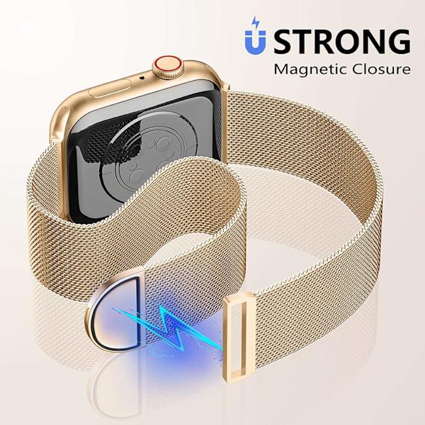 Metalrem kompatibel med Apple Watch -rem 40 mm 38 mm 41 mm Rosaguld-WELLNGS Rosaguld 38/40/41 mm 38/40/41mm Rose Gold
