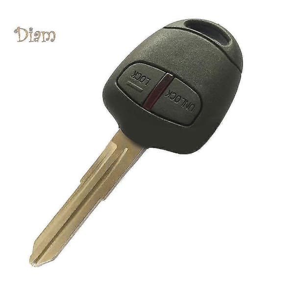 433.92MHz 2 Buttons Car Remote Key with ID46 Chip Uncut Blade for Mitsubishi