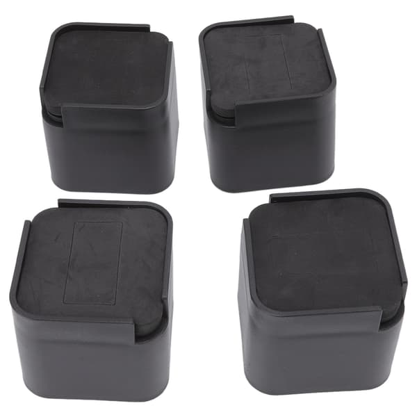 4 Sets Rubber Bed Risers Multifunctional Safe Expansion Space Furniture Risers for Tables, Chairs, Sofas, and Cabinets
