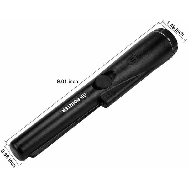 Portable Pinpointer Metal Detector with LED Light and 3 Modes for Kids and Beginners Black