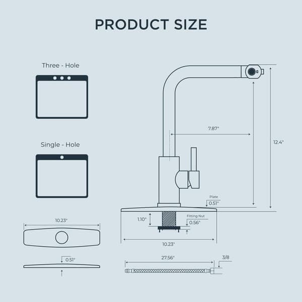 Kitchen Faucet - Pull-Out Spray Mixer in Stainless Steel, 3-in-1 Nozzle with Pull-Out Function_OF Silver S1 Silver S1