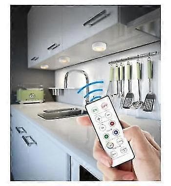 6-pack Wireless LED Spotlights with Remote Controls