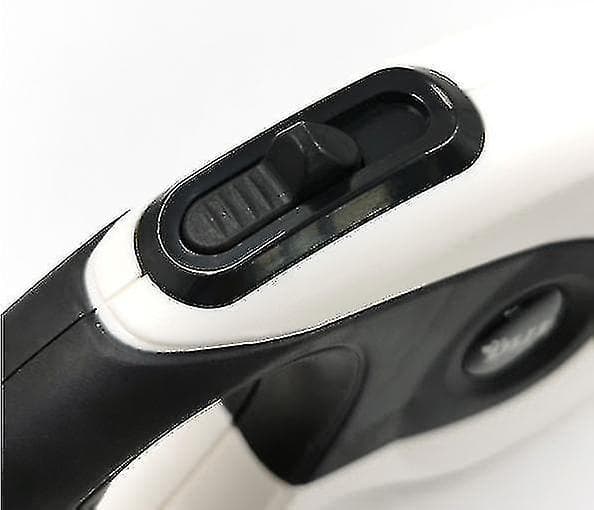 5m Infällbart Hundkoppel Automatiskt Justerbart Förlängningskoppel i Nylon för Valp (vit)