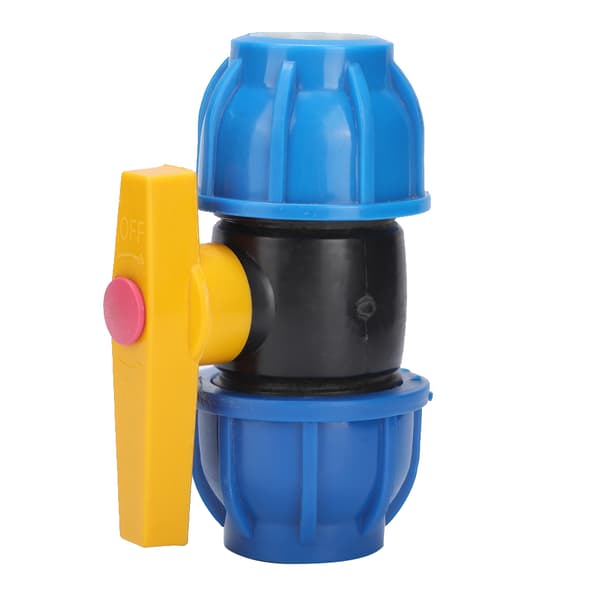 High Quality PE Water Pipe Fittings Valve Adapter Quick Ball Valve Replacement 32mm