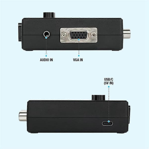 RGBS VGA til YPBPR Komponentkonverterer SCART til YPBPR Konverterer for 64 PS1 PS2 Dreamcast Retro Spill