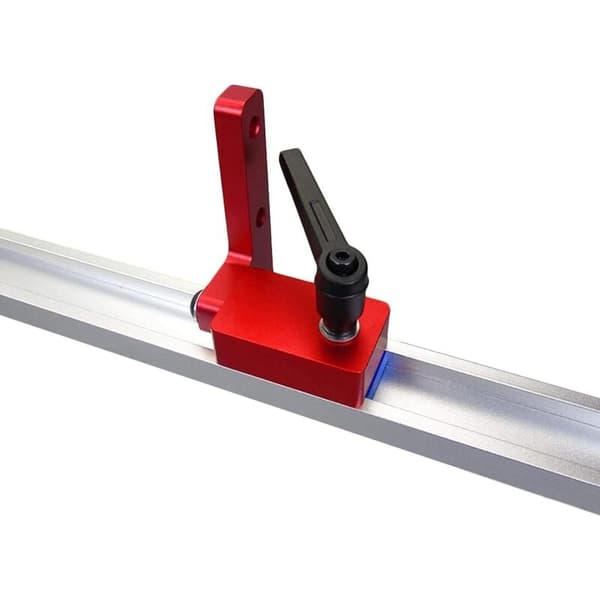 Durable T-track T-rail kit with quick-release handle, compatible with 30mm T-rail, for woodworking and DIY projects