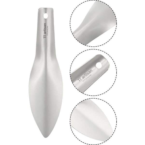 Titanium Håndspade for Camping, Fotturer, Backpacking - Kompakt Hagespade