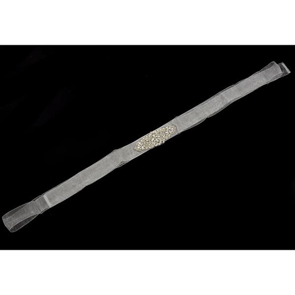 Bryllup perle krystallbelte for brud DIY dekorasjonstilbehør Hvit