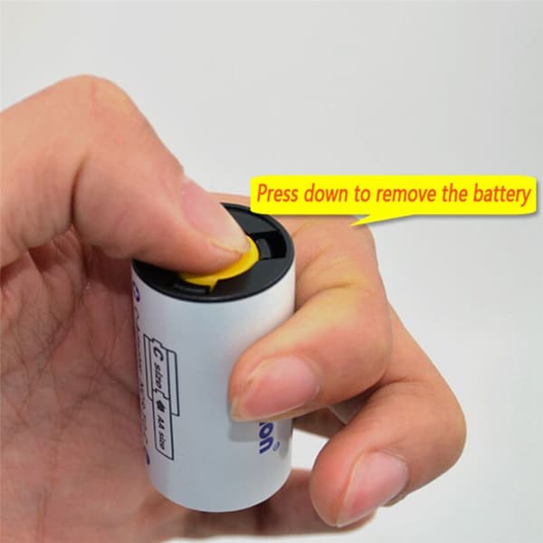 C-størrelse batteriadaptere, AA til C-konverteringshylser, for bruk med celler - 8-pakning