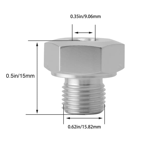 Olietryksføleradapter M16x1.5 til 1/8NPT Aluminiumsfitting til GM LS Series Engine