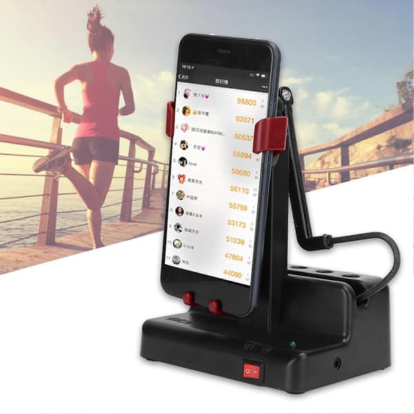 Automatic Mobile Phone Shaker Left Right Swing Pedometer Mobile Phone Pedometer (Dark Red)