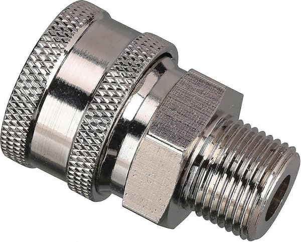 Quick Connect Adapter Kit for Pressure Washer, 9.5mm Male Thread, 5000 Psi 3/8' Quick Connect Set - Male