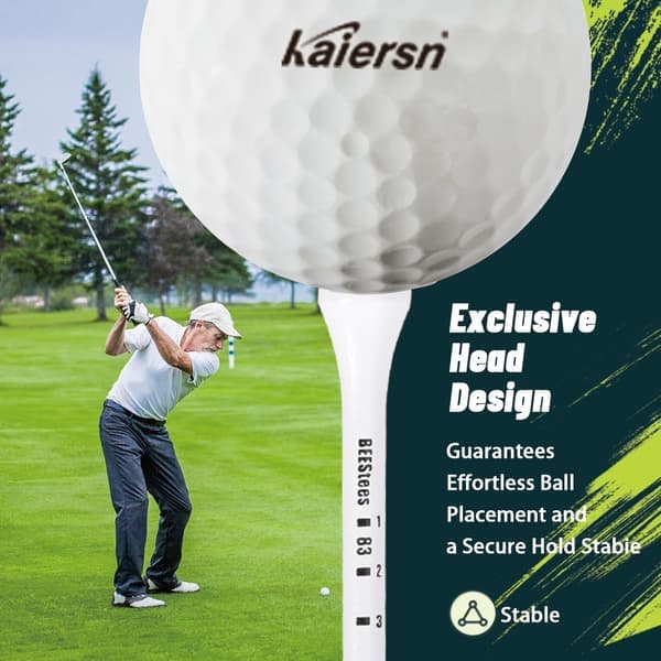 50 st premium golfträpegger med höjdmarkeringar - halkfri design för perfekt bollposition Hållbara golftillbehör