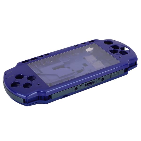 Erstatningsskall i ABS-materiale for spillkonsoll med skrutrekker for PSP2000-konsoll, blå