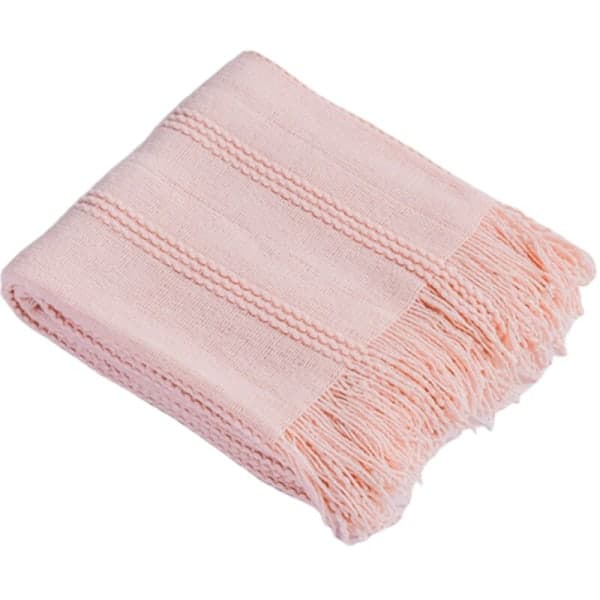 Hjem Sengetøj Kvast Tæppe Sofa Sengetæppe Kontortæppe Rejsetæppe Picnictæppe Fire Sæsoner-Pink