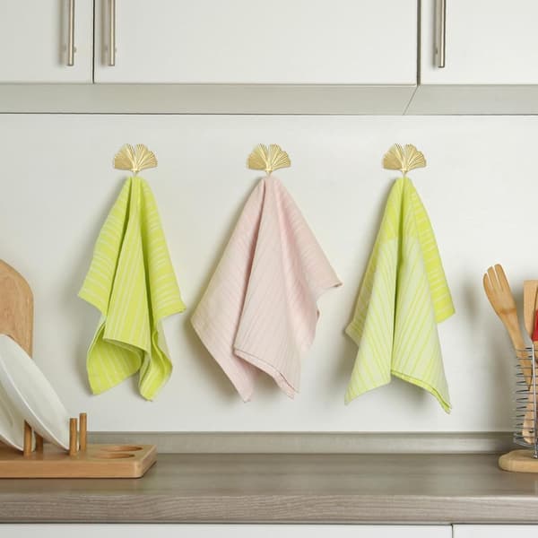 4 Hooks Decorative Leaf-Shaped Iron Hooks Ginkgo Leaf Wall Hooks Key Hooks Simple Coat Hook for Entryway Bathroom Gold