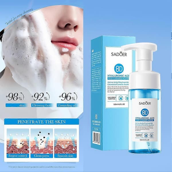 Hyaluronsyre Mild Rensemousse Rense Ansigtsrens