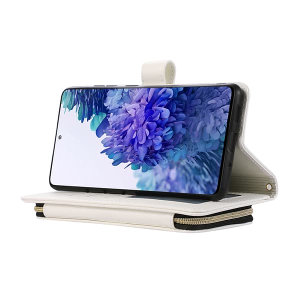 Zipper Flip Phone Case - Wallet Case with Credit Card Slots Samsung S20 FE