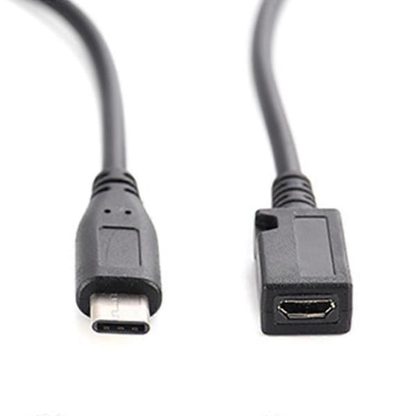 Ladekabel USB Type-C til MicroUSB Adapter Lader Type-C til Micro USB