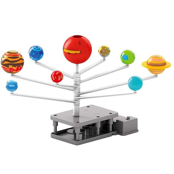 Børns solsystemmodel DIY mobil planeter planetarium solsystem med 8 solplaneter undervisningsrekvisitter pædagogisk legetøj